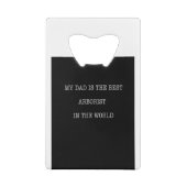 私のパパは最高の世界のアルボリストだ クレジットカード栓抜き (裏面)