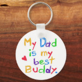 私のパパは最高の友達だ!お父様の日おめでとう! キーホルダー (正面)