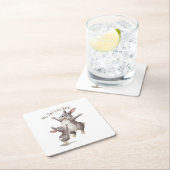 私のパパは最高の スクエアペーパーコースター (インサイチュ)