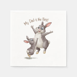 私のパパは最高の スタンダードカクテルナプキン
