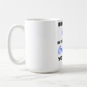 私のパパは本当に唯一のギフトBl コーヒーマグカップ (左)