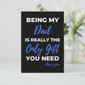 私のパパは本当に唯一の贈り物 サンキューカード (スタンド正面)