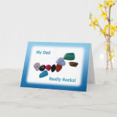 私のパパは本当に岩 カード (黄色い花)