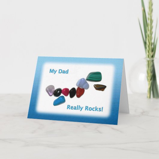 私のパパは本当に岩 カード (正面)