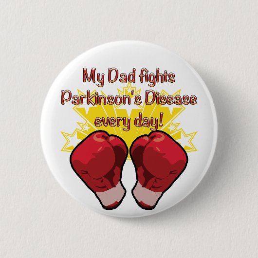 私のパパは毎日PDと戦う！ 缶バッジ (正面)