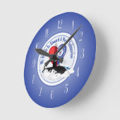 私のパパは潜水艦に乗っている ラウンド壁時計 (傾斜)