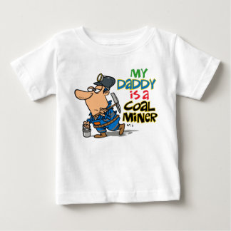 私のパパは炭鉱夫です ベビーTシャツ