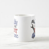 私のパパは熱い整備士の一つ コーヒーマグカップ (中央)