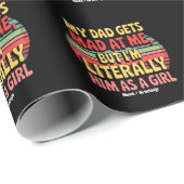 私のパパは私に不機嫌を得るが、文字通り彼は女の子として ラッピングペーパー (ロールコーナー)