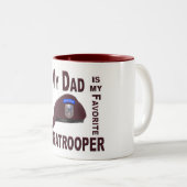 私のパパは私のお気に入りの超常者 ツートーンマグカップ (正面右)