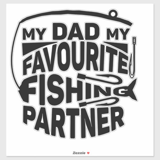 私のパパは私のお気に入りの魚釣りパートナー。 シール (シート)