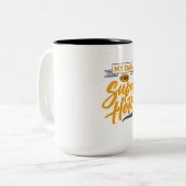 私のパパは私のすごいヒーローMag_両親のギフトである ツートーンマグカップ (正面左)