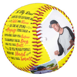 私のパパは私のソフトボ教えール4枚の写真をありがとう ソフトボール