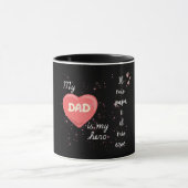 私のパパは私のヒーローだ マグカップ (中央)
