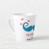 私のパパは私のヒーローラテマグカップ カフェラテマグ (左アングル)