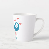 私のパパは私のヒーローラテマグカップ カフェラテマグ (右)