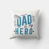 私のパパは私のヒーロー クッション (裏面)