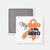 私のパパは私のヒーロー – 白血病 マグネット (正面/裏面)
