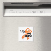 私のパパは私のヒーロー – 白血病 マグネット (インサイチュ (食洗機))