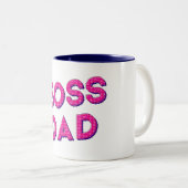 私のパパは私のボス、私はあなたを愛している ツートーンマグカップ (正面右)