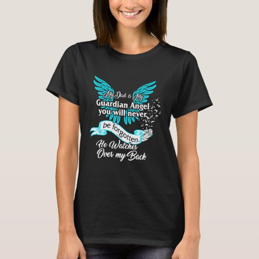 私のパパは私の守護天使の父を覚えているDau Tシャツ (正面)