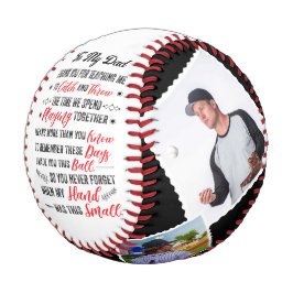 私のパパは私の野球教えの4枚の写真をありがとう 野球ボール