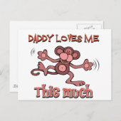 私のパパは私をこんなに愛している ポストカード (正面/裏面)