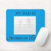 私のパパは魚釣りで引っ掛かります(写真または文字のcustmz) マウスパッド (マウス)