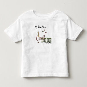 私のパパは1ダデカッコいいだ トドラーTシャツ