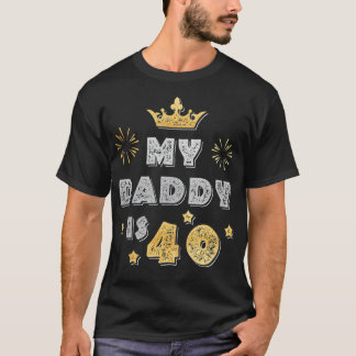 私のパパは40代おもしろいのお父さんへの贈り物40代 Tシャツ