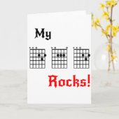 私のパパは-誕生日、父の日、等カードを揺すります カード (黄色い花)