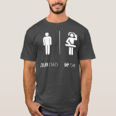 私のパパはDJディスクジョッおもしろいキーDJギフトです Tシャツ (正面)