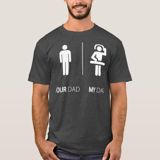 私のパパはDJディスクジョッおもしろいキーDJギフトです Tシャツ (正面)