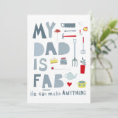 私のパパはFab Greetings Card (スタンド正面)