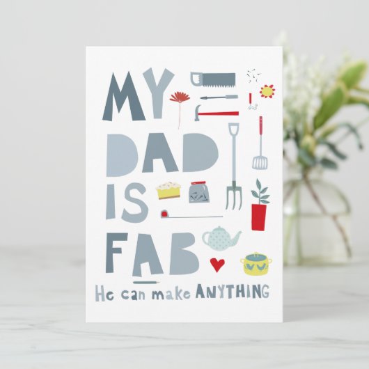 私のパパはFab Greetings Card (スタンド正面)