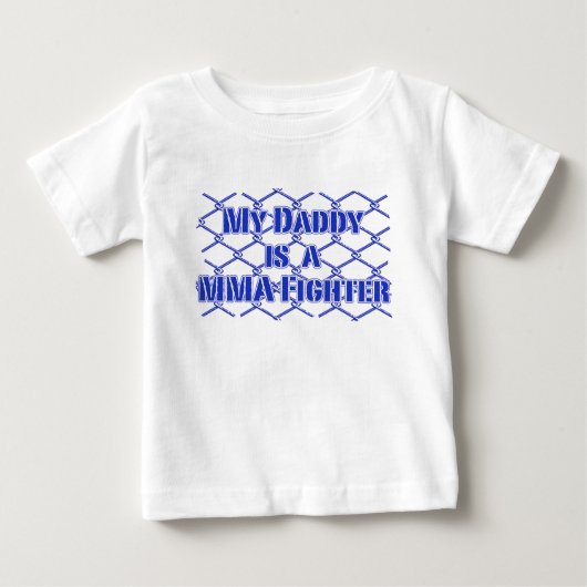 私のパパはmmaファイターだ! ベビーTシャツ (正面)