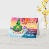 私のパパへのハッピーバースデー カード (黄色い花)