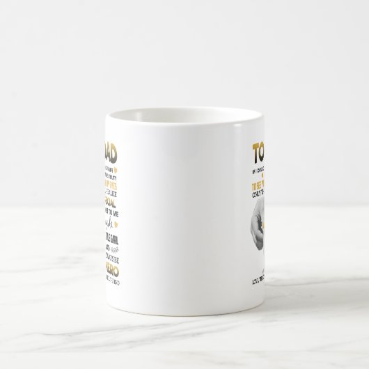 私のパパへ – あなたは私にとって特別である – 手 コーヒーマグカップ (中央)