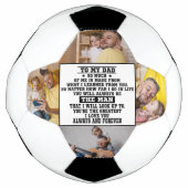 私のパパカスタムに父の日の贈り物4枚の写真 サッカーボール (正面)