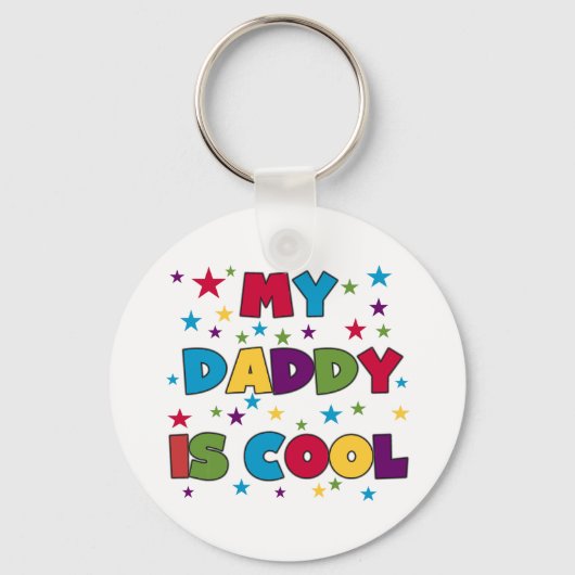 私のパパカッコいいはTシャツとプレゼント キーホルダー (正面)