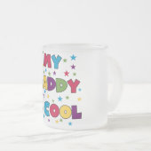 私のパパカッコいいはTシャツとプレゼント フロストグラスマグカップ (正面右)