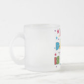 私のパパカッコいいはTシャツとプレゼント フロストグラスマグカップ (左)