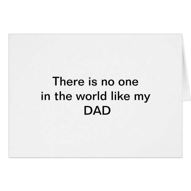 私のパパカードのような世界に誰もあります (正面横)