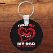 私のパパハート病の認識度 キーホルダー (正面)