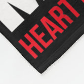 私のパパハート病の認識度 フリースブランケット (角)