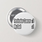 私のパパビート精巣癌（スコアボード） 缶バッジ (正面&裏面)