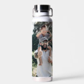 私のパパロックギター父の日のカスタム写真 ウォーターボトル (背面)