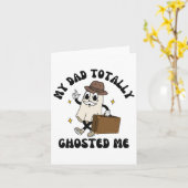 私のパパ完全にパパ私のGroovyハローをホスト不気味した カード (黄色い花)