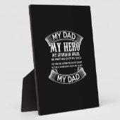 私のパパ私のヒーロー私の守護天使は私を見守る フォトプラーク (側面)