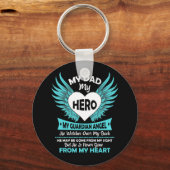 私のパパ私のヒーロー私の守護天使 キーホルダー (正面)